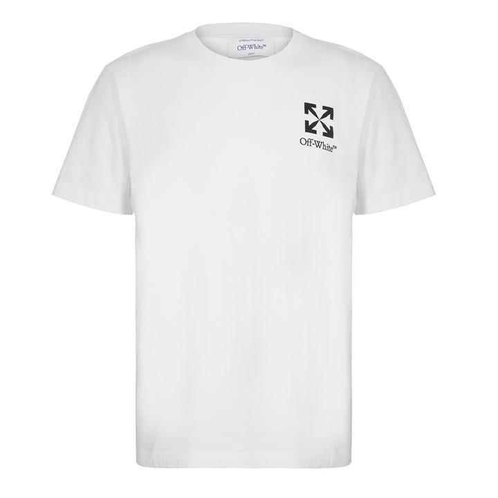 Off White Men's White Off Small Arrow T-Shirt in Size 2XL, Sports Direct