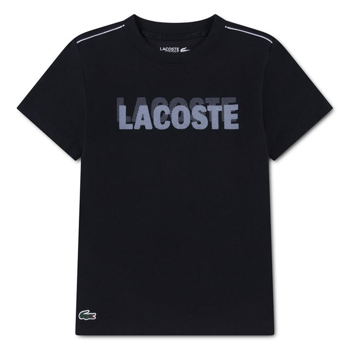 Lacoste Boys Black Kids' T-Shirt, Sports Direct