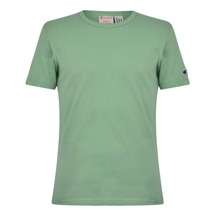 Champion Men' Green Crewneck T-Shirt in Size S, Sports Direct