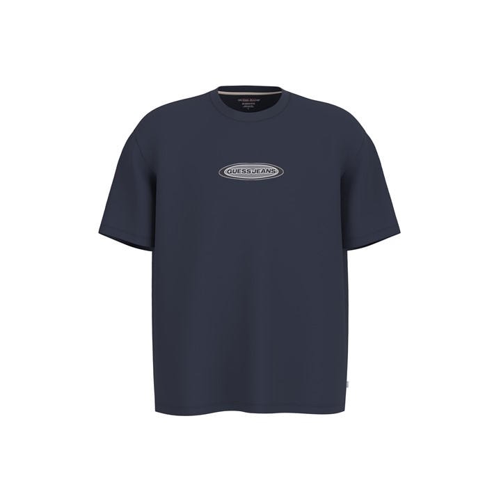 Guess Men's Blue Mid Logo Tee Sn54 in Size XL, Sports Direct