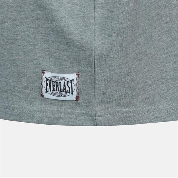 Charcoal - Everlast - Men's Graphic Cotton Short Sleeve Oversized Fit T-Shirt