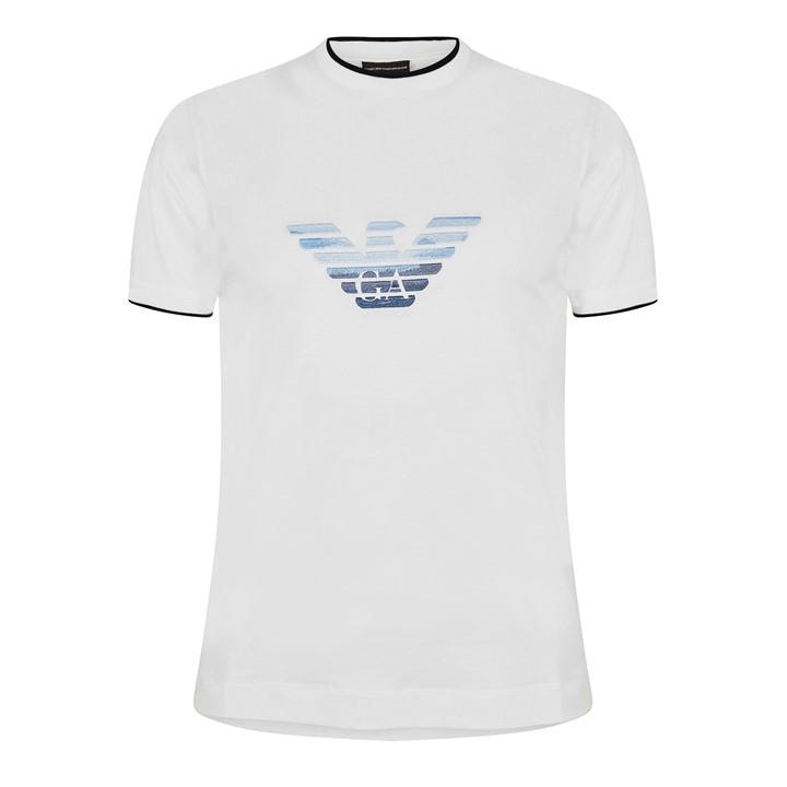 Emporio Armani Men's White T-Shirt in Size XL, Sports Direct