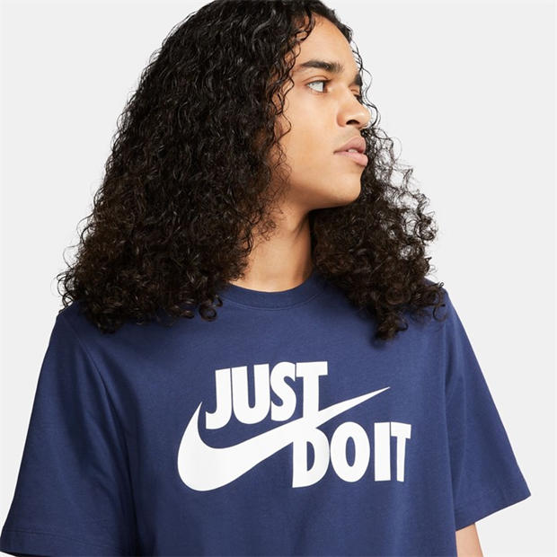 Midnight Navy - Nike - Just Do It Swoosh T-Shirt Mens