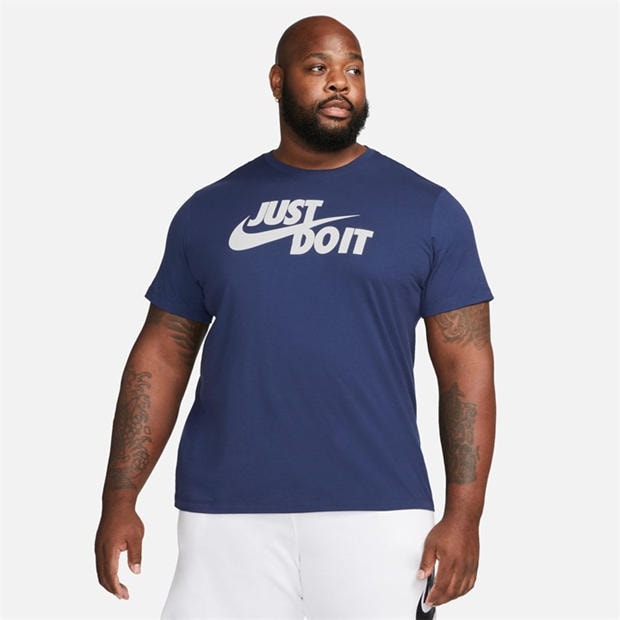 Midnight Navy - Nike - Just Do It Swoosh T-Shirt Mens