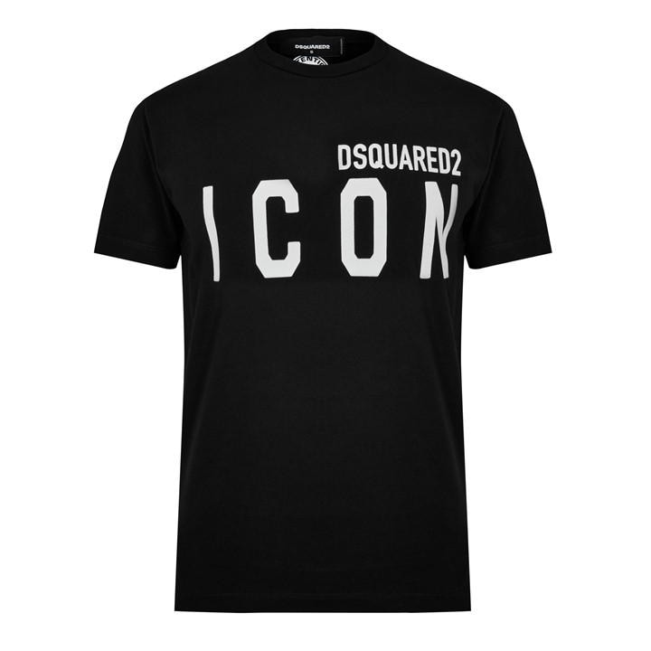 Dsquared2 Men's Black Icon T-Shirt in Size 3XL, Sports Direct