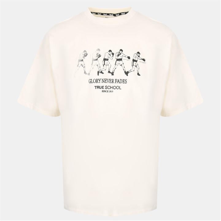Everlast Men's White Cotton Short Sleeve Crew Neck T-Shirt in Size L, Sports Direct