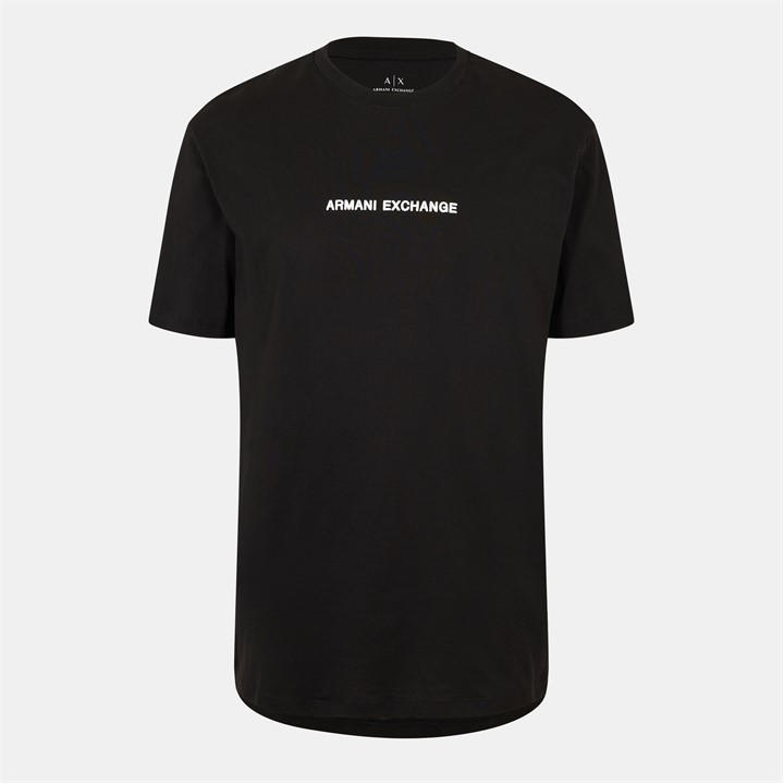 Armani Exchange Men's Black T-Shirt Medium