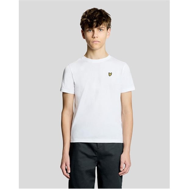 White - Lyle and Scott - Lyle & Scott Kids Plain Cotton T-Shirt