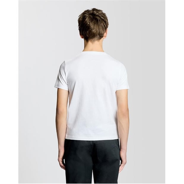 White - Lyle and Scott - Lyle & Scott Kids Plain Cotton T-Shirt
