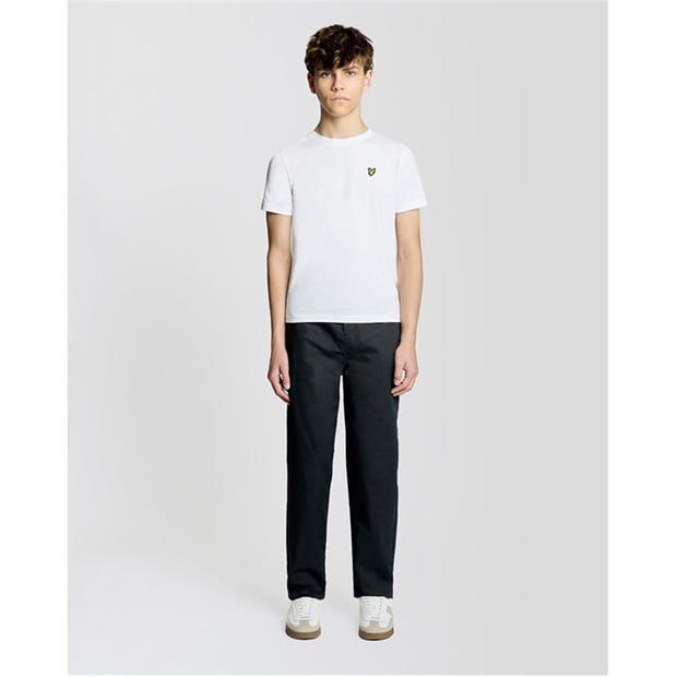 White - Lyle and Scott - Lyle & Scott Kids Plain Cotton T-Shirt