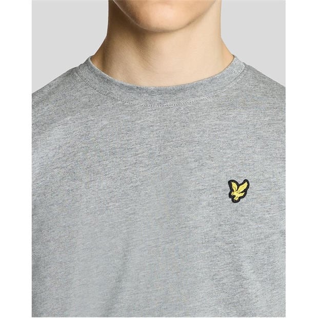 Grey - Lyle and Scott - Lyle & Scott Kids Plain Cotton T-Shirt