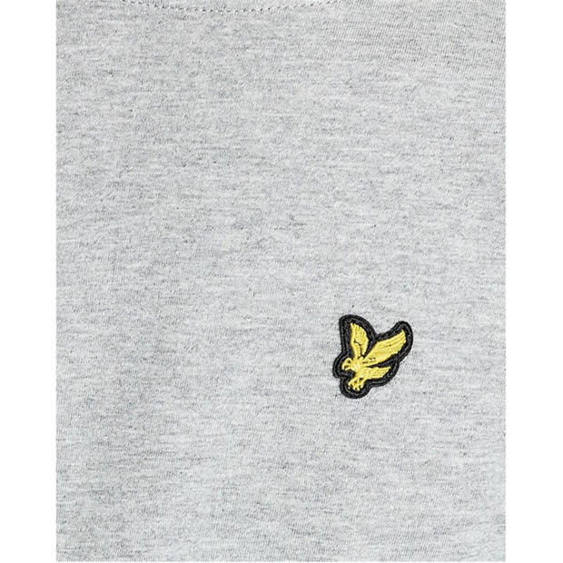 Grey - Lyle and Scott - Lyle & Scott Kids Plain Cotton T-Shirt