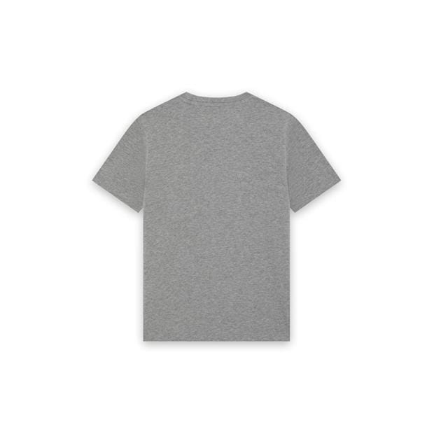 Grey - Lyle and Scott - Lyle & Scott Kids Plain Cotton T-Shirt