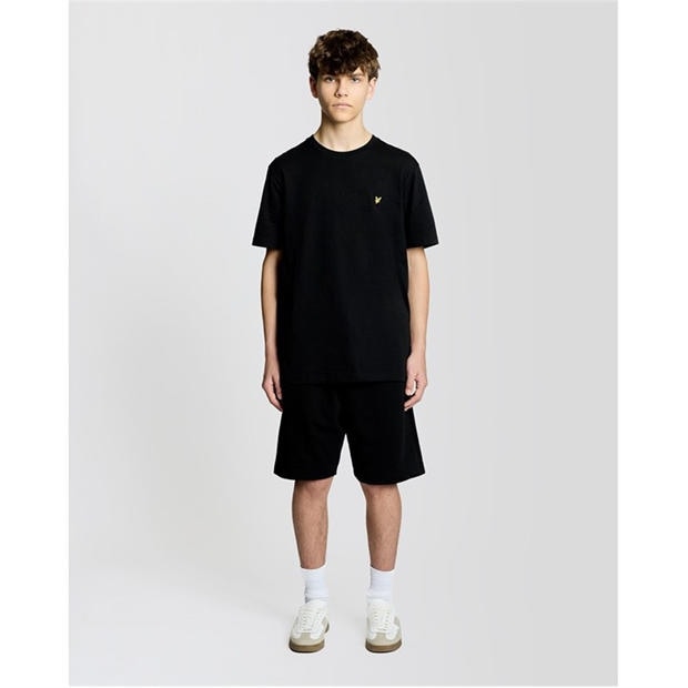 Black - Lyle and Scott - Lyle & Scott Kids Plain Cotton T-Shirt