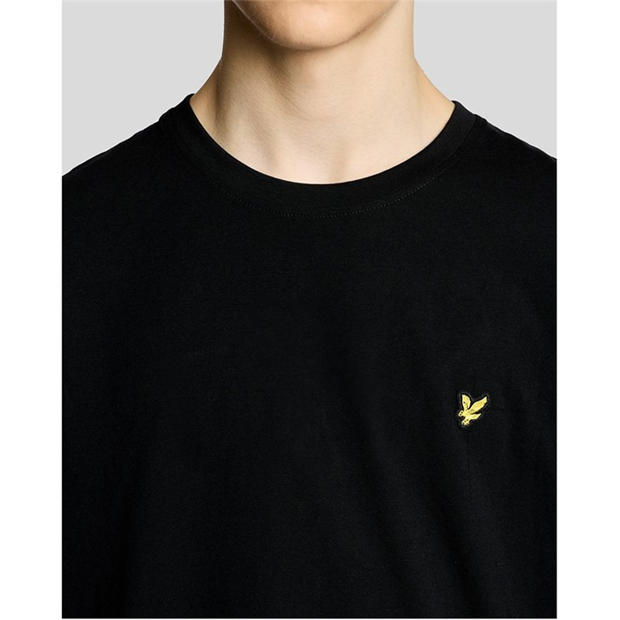 Black - Lyle and Scott - Lyle & Scott Kids Plain Cotton T-Shirt