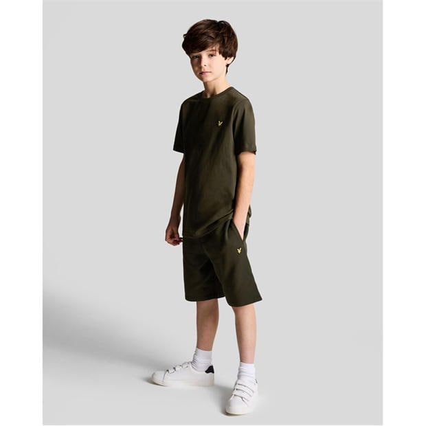 Olive - Lyle and Scott - Lyle & Scott Kids Plain Cotton T-Shirt