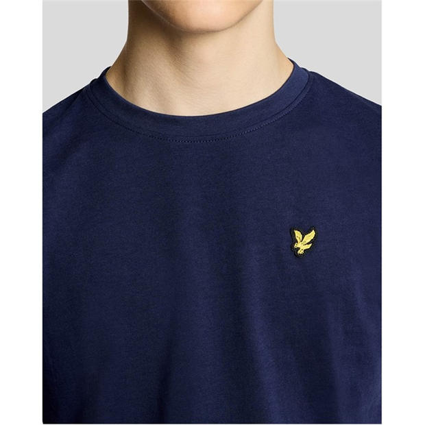 Navy - Lyle and Scott - Lyle & Scott Kids Plain Cotton T-Shirt