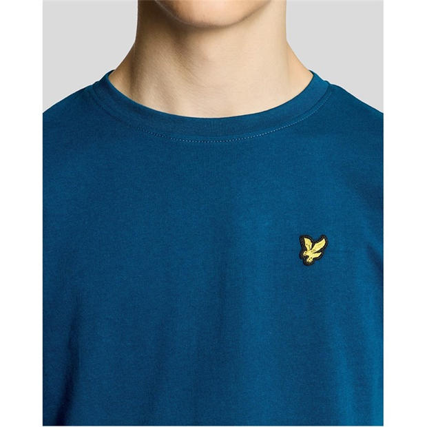 Blue - Lyle and Scott - Lyle & Scott Kids Plain Cotton T-Shirt