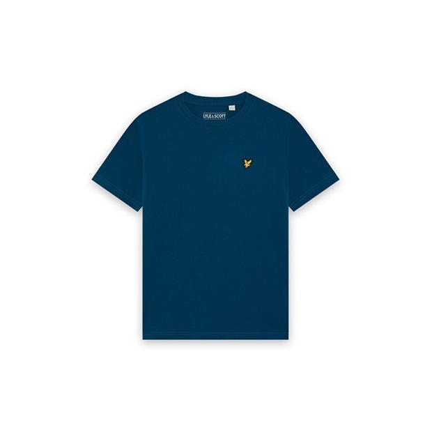 Blue - Lyle and Scott - Lyle & Scott Kids Plain Cotton T-Shirt