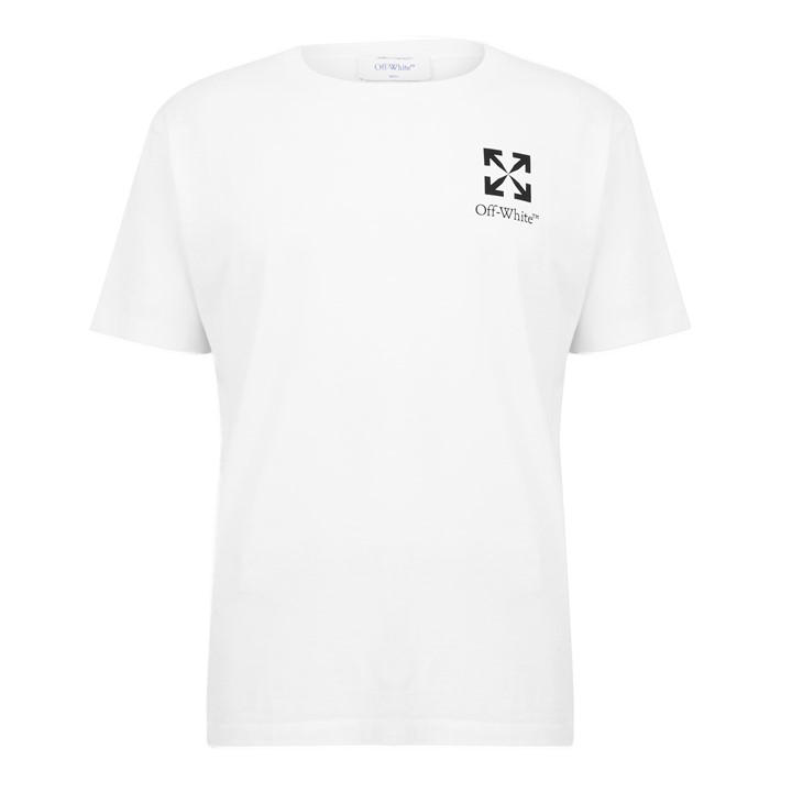 Off White Men's White Off Small Arrow T-Shirt in Size L, Sports Direct
