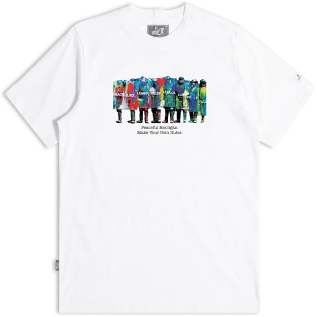 White - Peaceful Hooligan - Men's Peaceful Riot Regular Fit T-Shirt