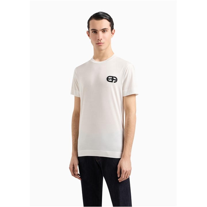 Emporio Armani Men's White Crew Neck T-Shirt in Size 2XL, Sports Direct