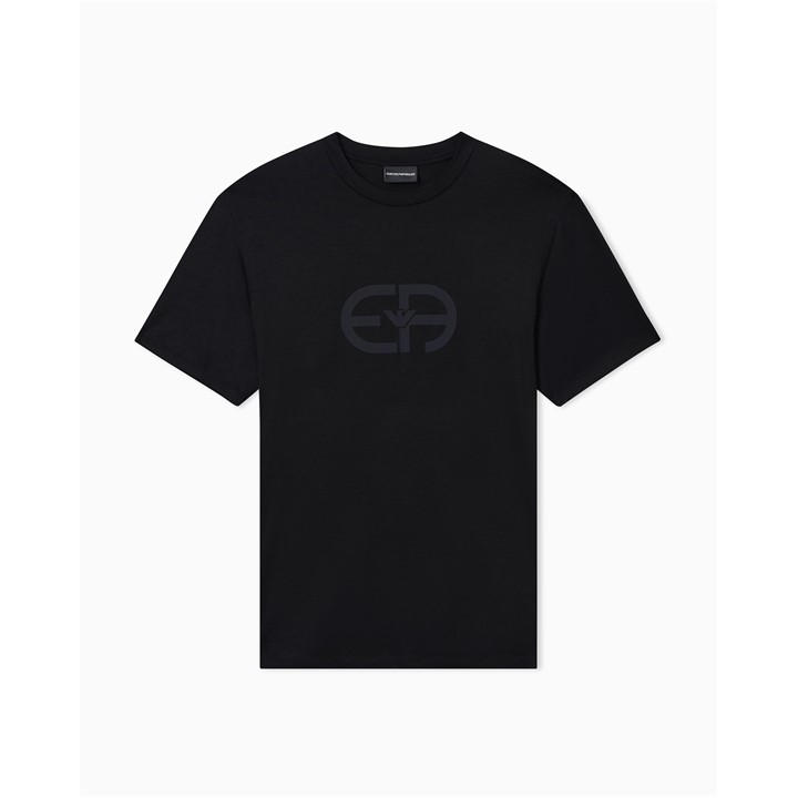 Emporio Armani Men's Black Cotton T-Shirt in Size 2XL, Sports Direct