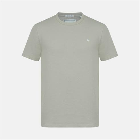 Jack Wills - Men's Texture Cotton Short Sleeve Crew Neck Embroidered T-Shirt