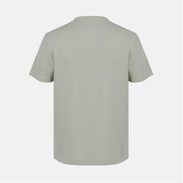 Beige - Jack Wills - Men's Texture Cotton Short Sleeve Crew Neck Embroidered T-Shirt