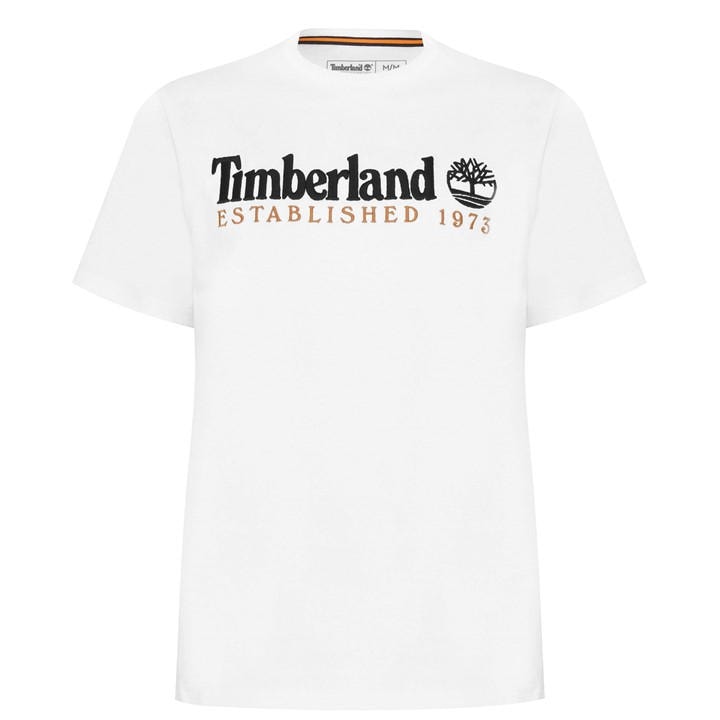 Timberland Men's White Outdoor Heritage T Shirt in Size XL, Sports Direct