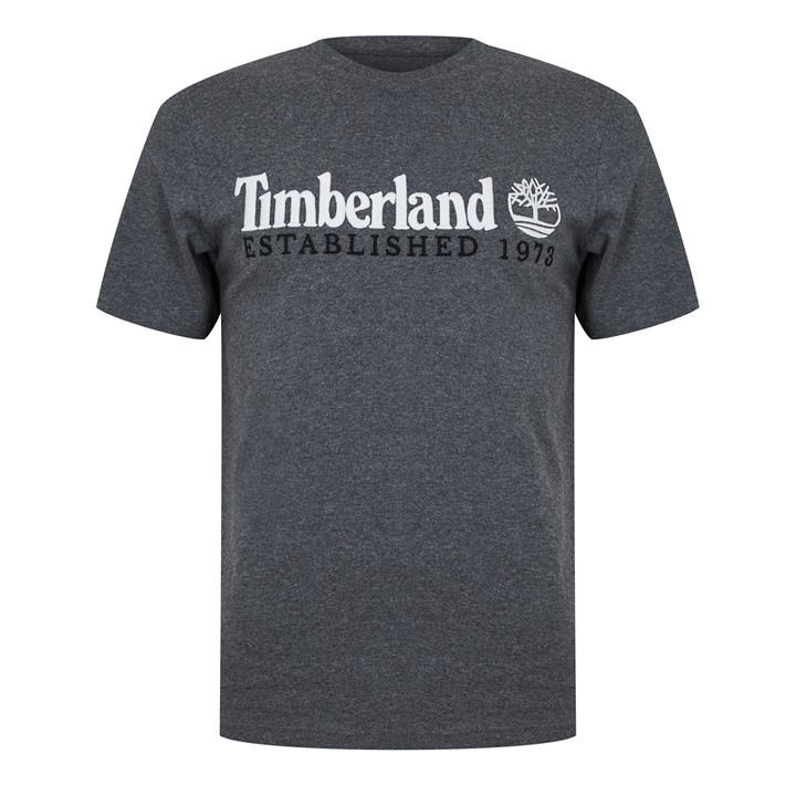 Timberland Men' Grey Outdoor Heritage T Shirt in Size S, Sports Direct