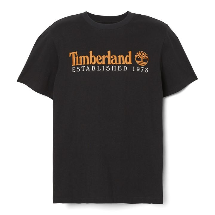 Timberland Men's Black Outdoor Heritage T Shirt in Size L, Sports Direct