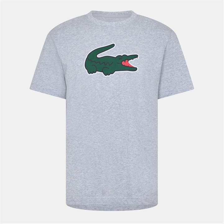 Lacoste Men's Grey Regular Fit T-Shirt in Size XS, Sports Direct