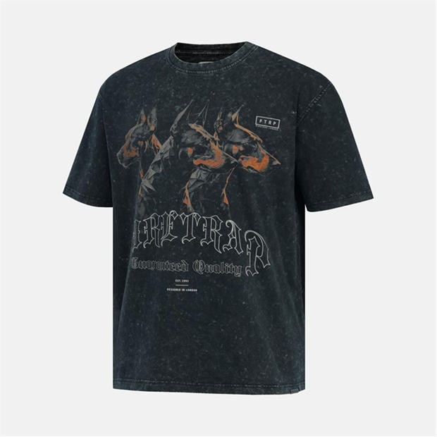 Doberman - Firetrap - Men's Wash Cotton Short Sleeve T-Shirt