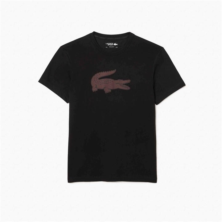 Lacoste Men's Black Large Croc Ii T Shirt in Size XS, Sports Direct
