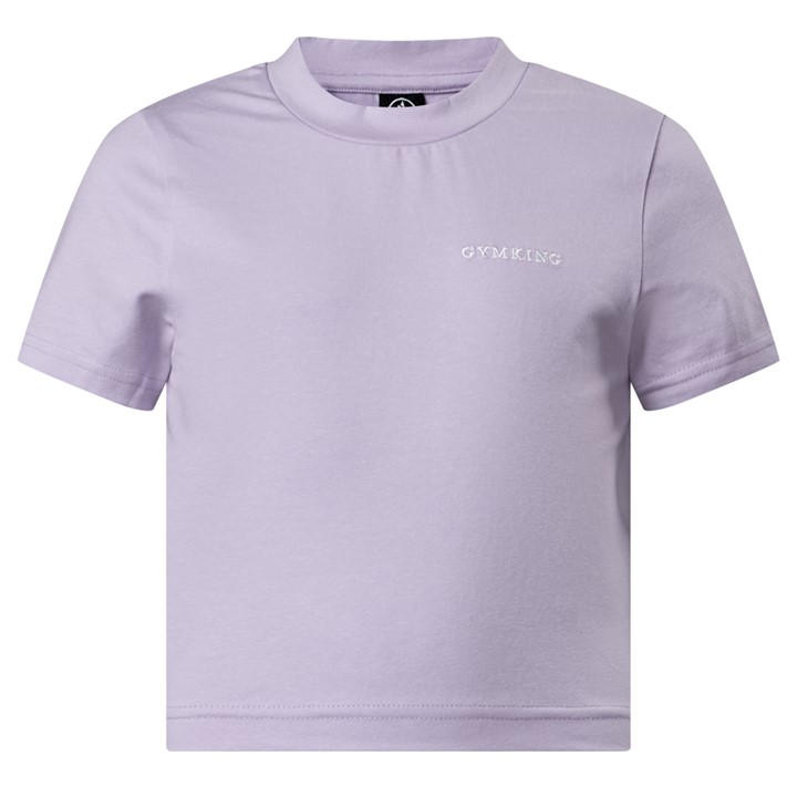 Gym King Girls Purple Kids 365 Fitted Tee - Hyacinth in Size S, Sports Direct