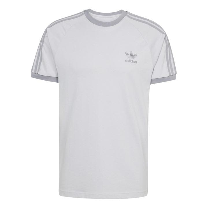 Adidas Originals Men's Grey 3-Stripes T-Shirt in Size XS, Sports Direct