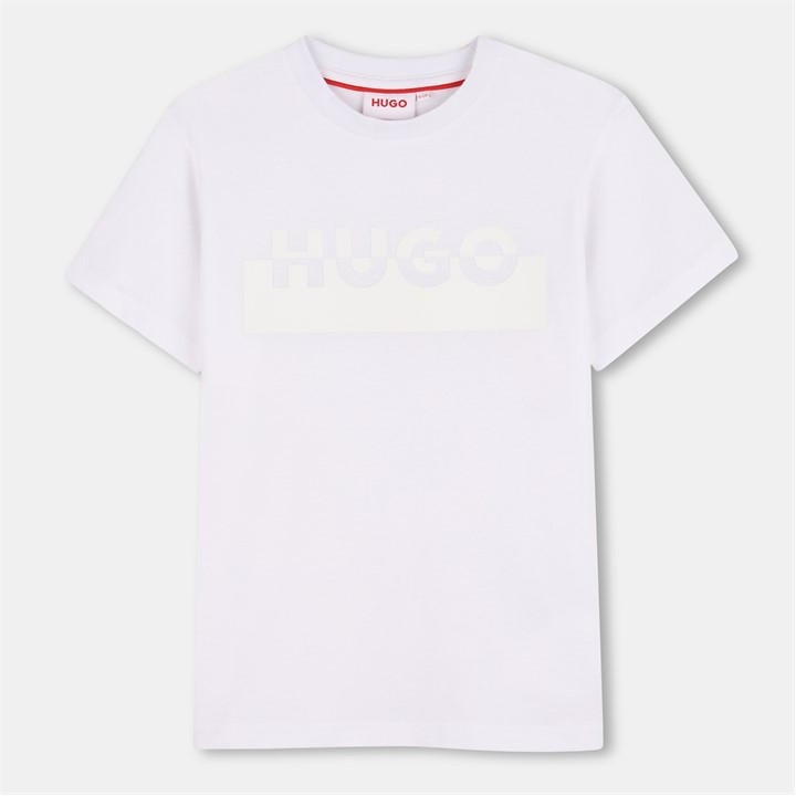Hugo Boys White Kids' T-Shirt in Size 9 - 10 Years, Sports Direct