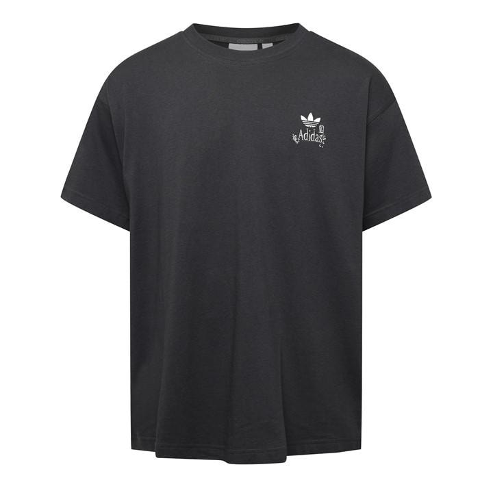 Adidas Men' Black Supper Club Oversized Fit T-Shirt in Size S, Sports Direct