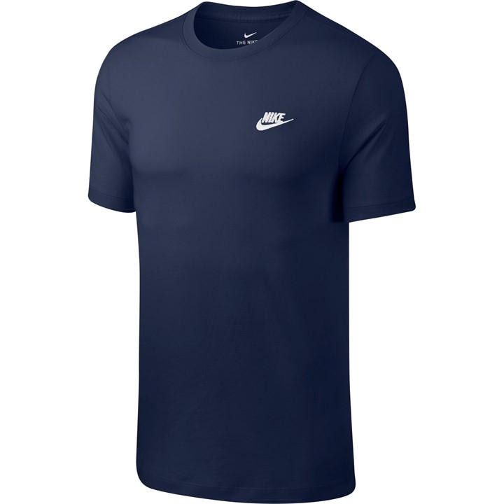 Nike Men's Blue Sportswear Club T-Shirt in Size 2XL, Sports Direct