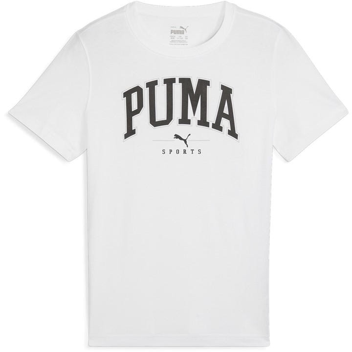 Puma  Kids White ' Squad Big Graphic Regular Fit T-Shirt in Size 9 - 10 Years, Sports Direct