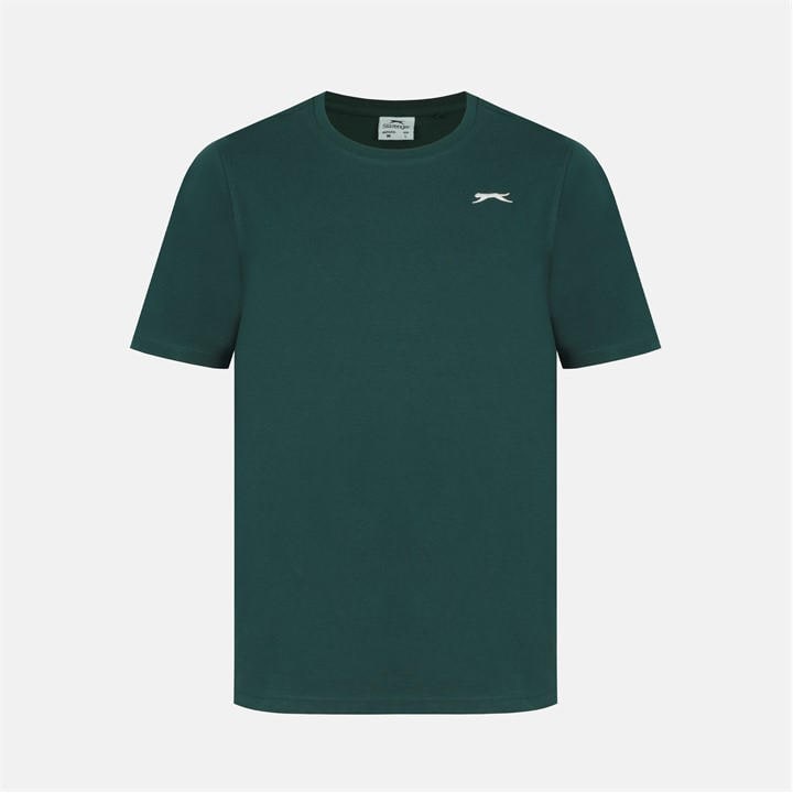 Slazenger Men's Green Plain T-Shirt in Size L, Sports Direct