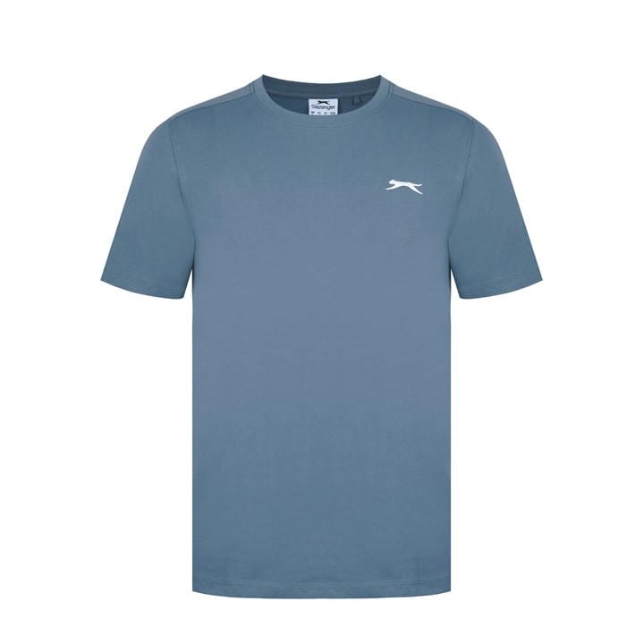 Slazenger Men's Grey Plain T-Shirt in Size L, Sports Direct