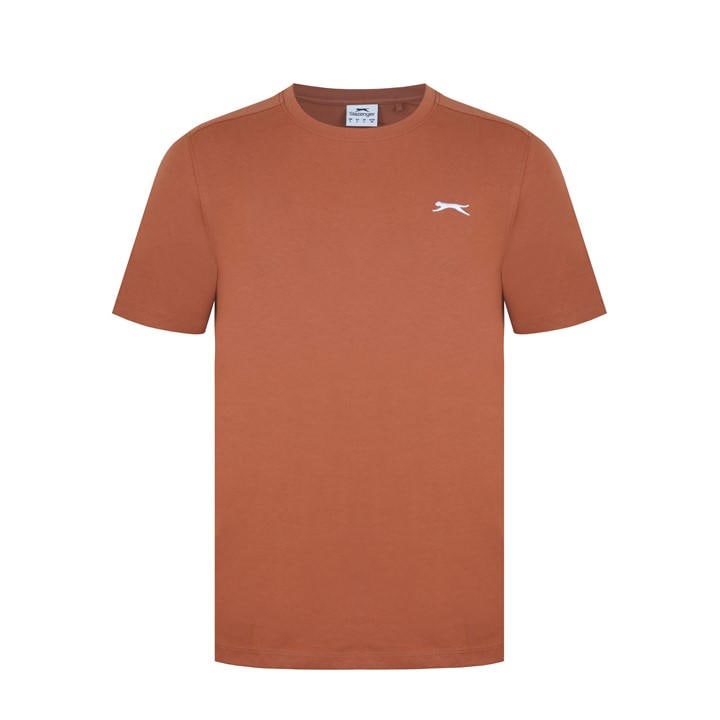 Slazenger Men's Brown Plain T-Shirt in Size L, Sports Direct