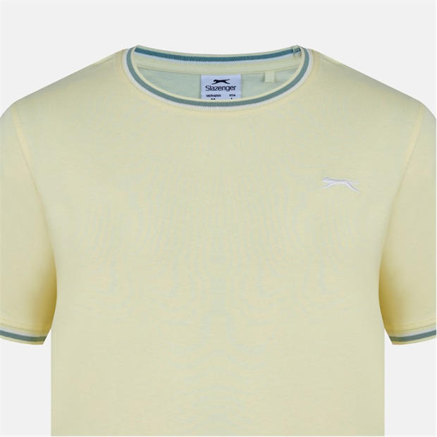 Light Yellow - Slazenger - Slazenger Tipped T-Shirt Mens