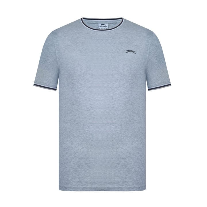 Slazenger Men's Grey Tipped T-Shirt in Size XS, Sports Direct