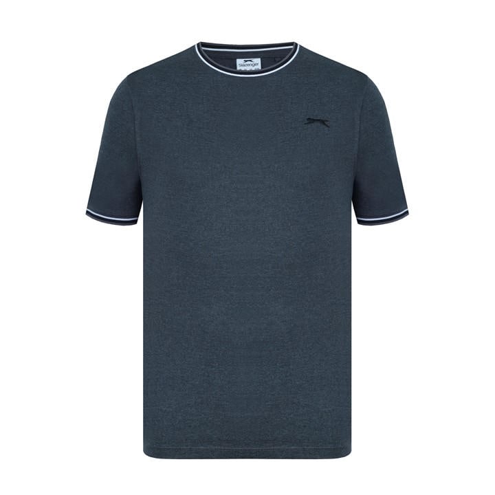 Slazenger Men's Grey Tipped T-Shirt in Size 4XL, Sports Direct