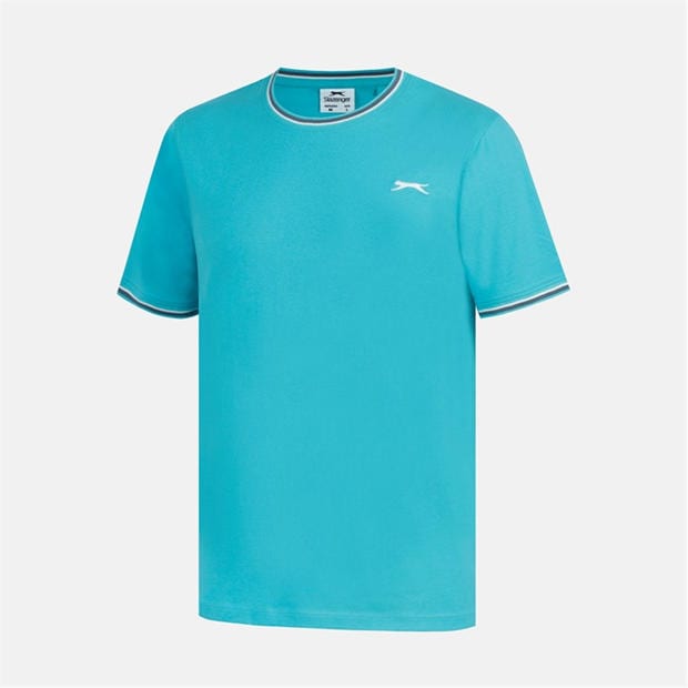 Light Teal - Slazenger - Slazenger Tipped T-Shirt Mens