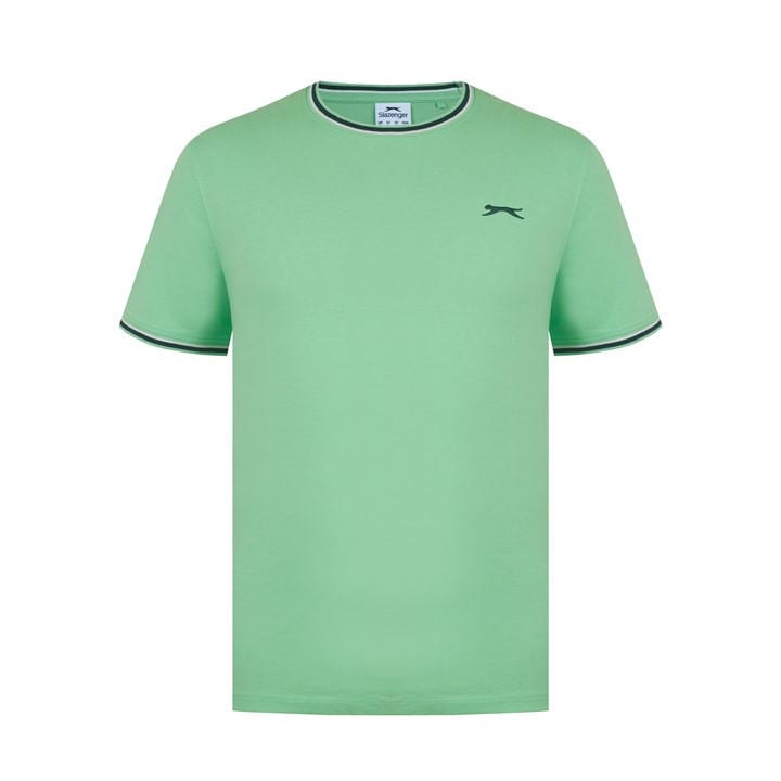 Slazenger Men's Green Tipped T-Shirt in Size 2XL, Sports Direct