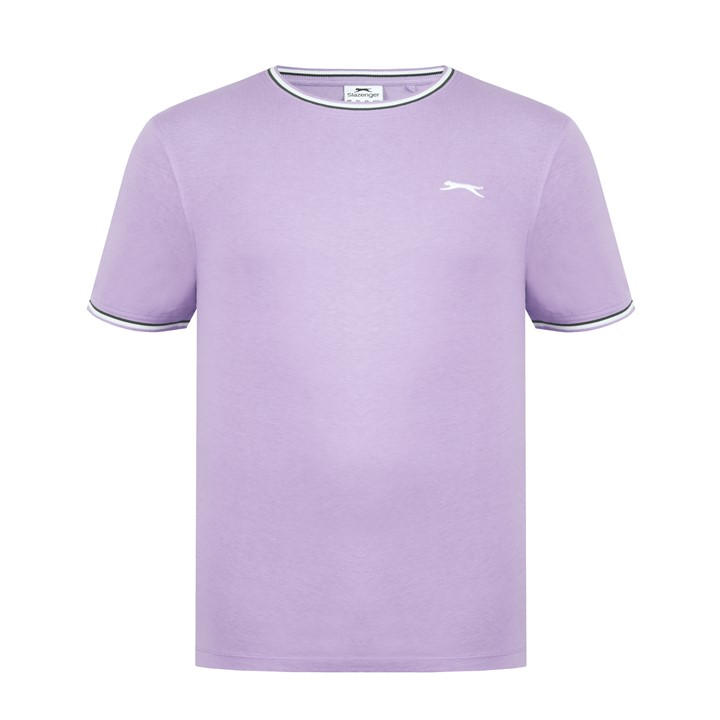 Slazenger Men's Grey Tipped T-Shirt in Size L, Sports Direct